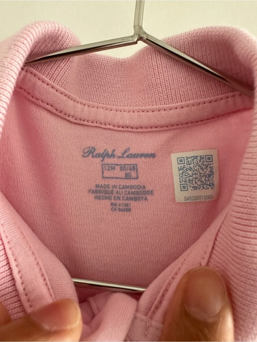 Ralph Lauren Light Pink Polo Baby Girl Dress with Bloomer